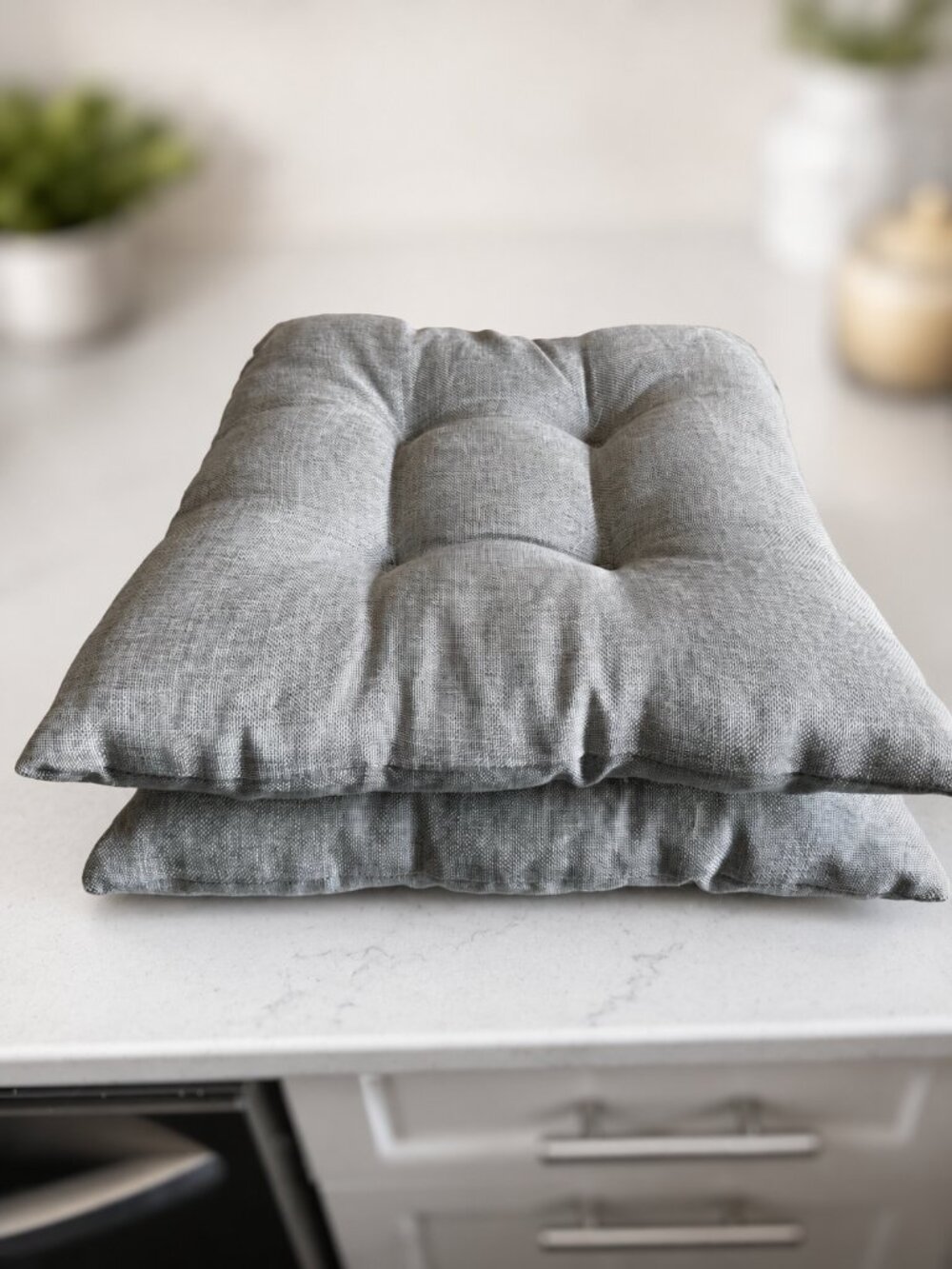 Grey Chair Cushions ( x 2)